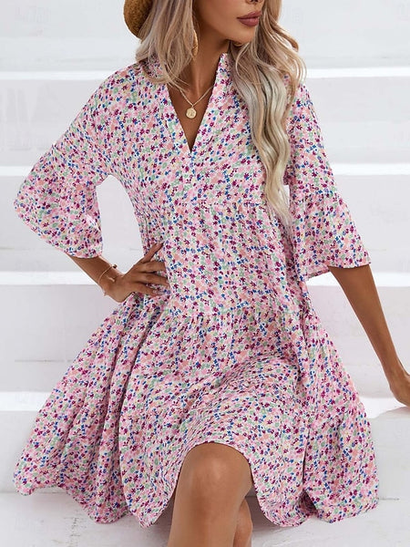 Women's Mini Dress Casual Dress Boho Chic Dresses A Line FashionChic