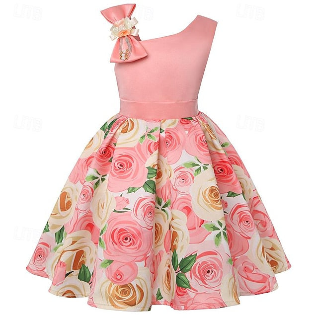 3D Sleeveless Flower Dress Party Girls' Easter Summer FashionChic