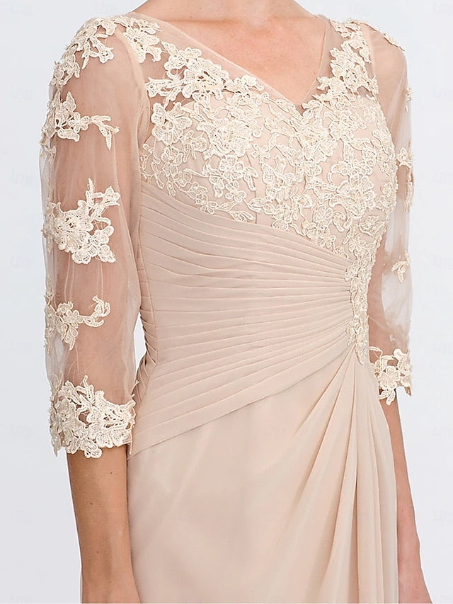 Elegant Guest Mother Dress Size Wedding Bride Plus A-Line of the FashionChic