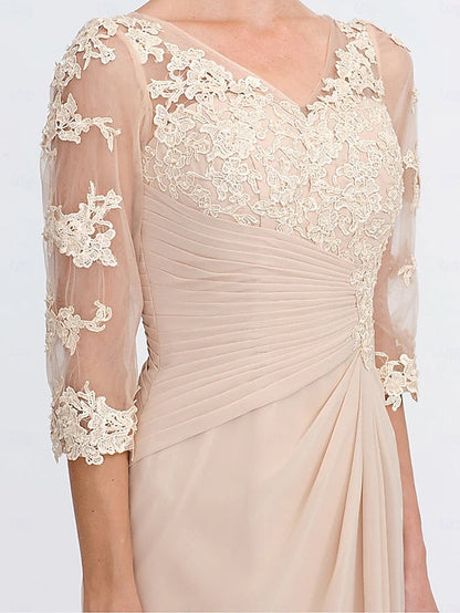 Elegant Guest Mother Dress Size Wedding Bride Plus A-Line of the FashionChic