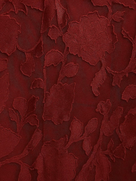 Evening the Mother Elegant A-Line Blue Bride of Gown Burgundy FashionChic