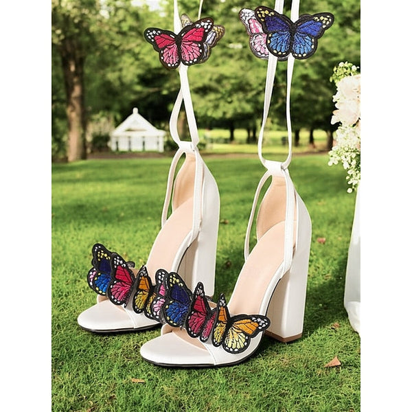 Embellished Heel High Women Black for Sandals – Butterfly FashionChic
