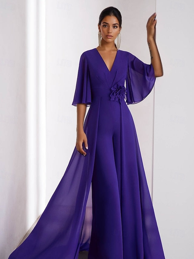 Bride Elegant Wedding of the Jumpsuit Dress Guest Vintage Mother FashionChic