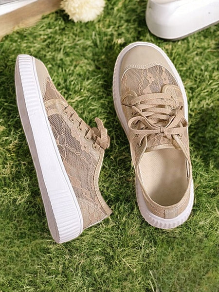 Women – Shoes for Lace Casual Sneakers Wedding Floral Bridal FashionChic