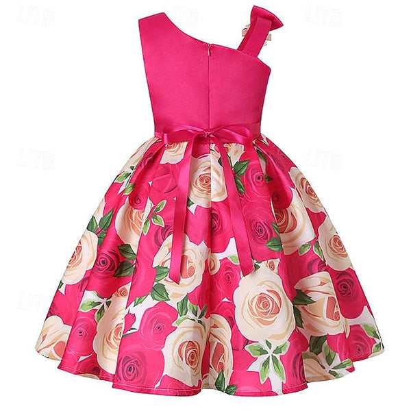 3D Sleeveless Flower Dress Party Girls' Easter Summer FashionChic