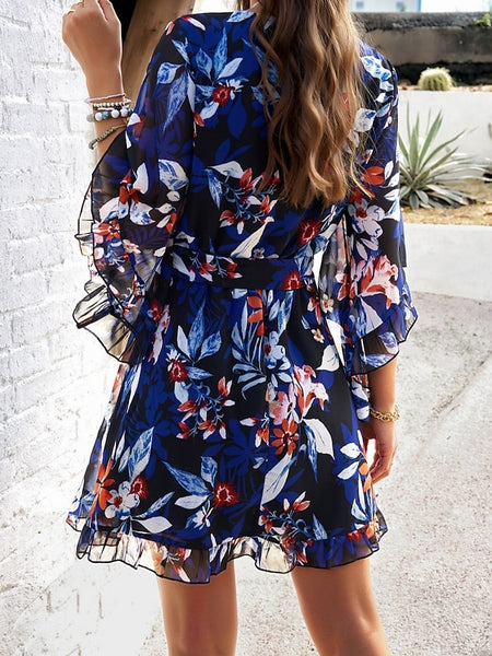 Women's Mini Dress Casual Dress Floral Dress Summer Dress