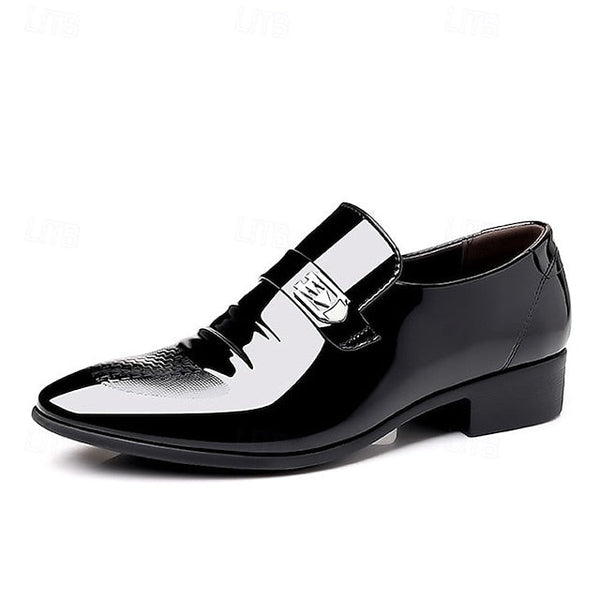 Shoes Leather – Dress Patent Classic Slip-On Men's FashionChic