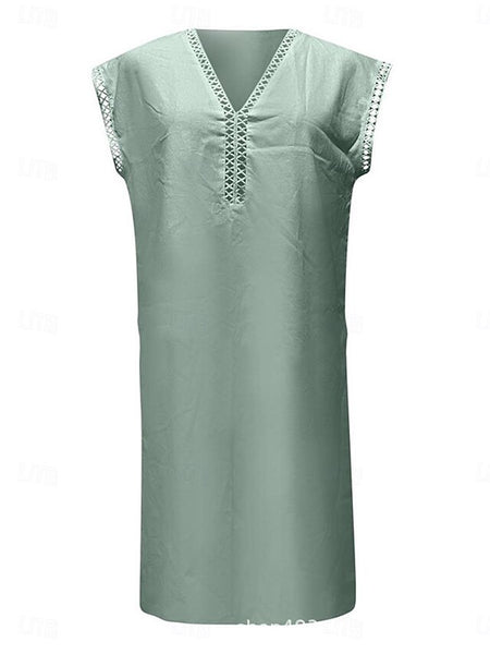 Women's White Yellow Green Summer Spring Midi Dress Faux