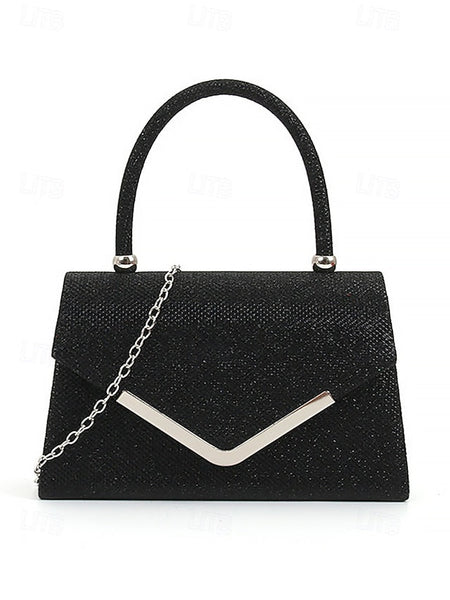 Women's Strap with Glitter Chain – Clutch Bag Evening FashionChic