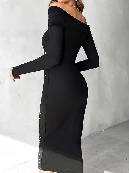 Women's Midi Dress Prom Dress Party Dress Cocktail Dress FashionChic