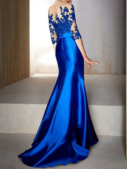 Dress Fall Gown Evening Wedding Guest Elegant Mermaid FashionChic