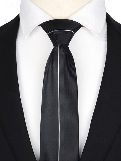 6cm Pattern - Men's Narrow Positioning Tie Stripe FashionChic
