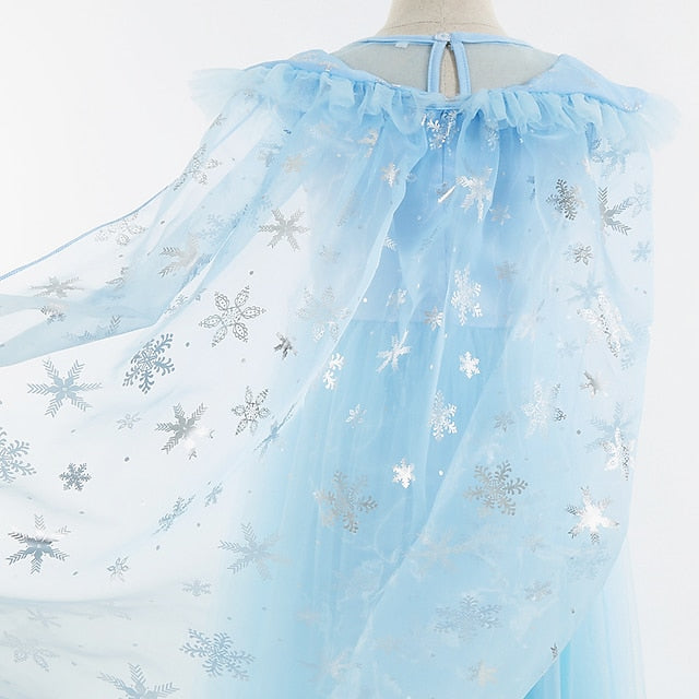 Party Theme Flower Frozen Elsa Dress Girl Princess Fairytale FashionChic
