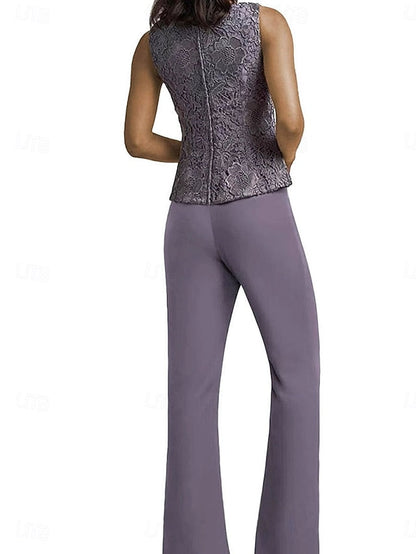 Mother Pantsuit Guest the Dress Elegant Simple Wedding Bride of FashionChic