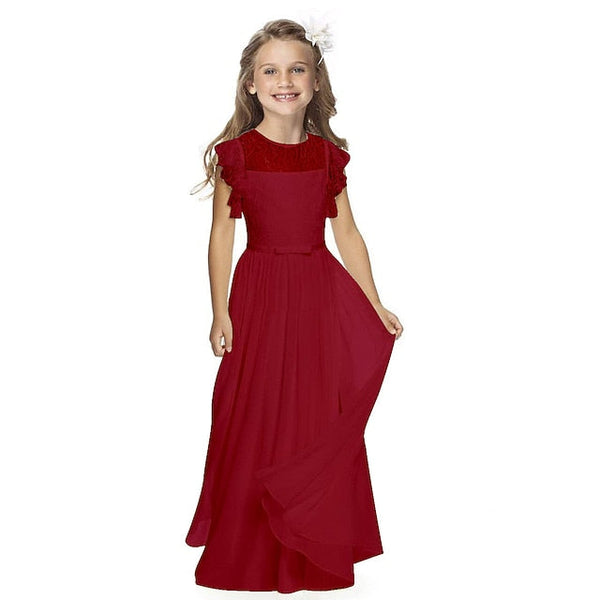Girls' Flower Party Wedding Performance Dress Girl FashionChic