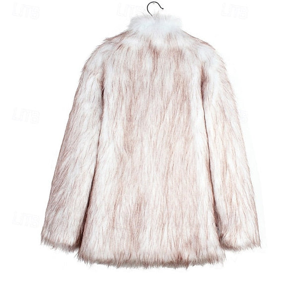 Comfortable Fur Furs Women's Warm Coat Faux FashionChic