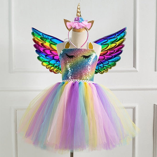 Movie Dress Unicorn Cosplay Girls' Vacation New FashionChic