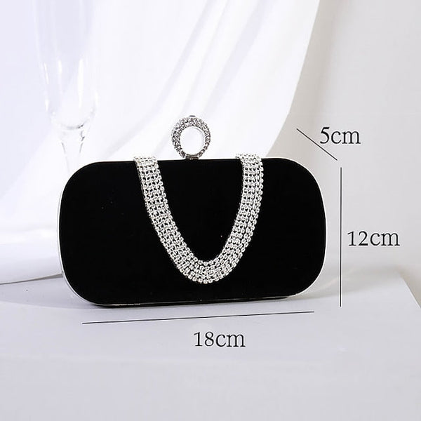 Bags Bag Women's Wristlet Velvet Evening Clutch FashionChic