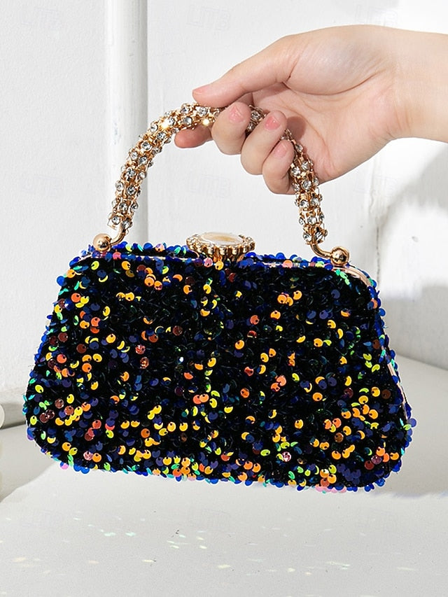 Vintage Bag Embellished Women's Sequin Evening – Clutch FashionChic