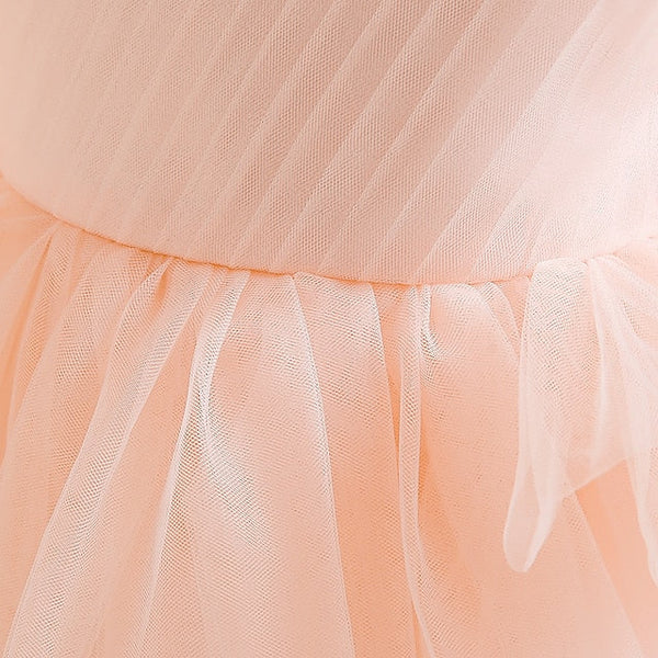 Kids Sleeveless Color Formal Girls' Dress Party Solid FashionChic