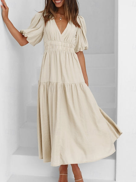 Women's Maxi Dress Casual Dress A Line Dress Stylish Basic