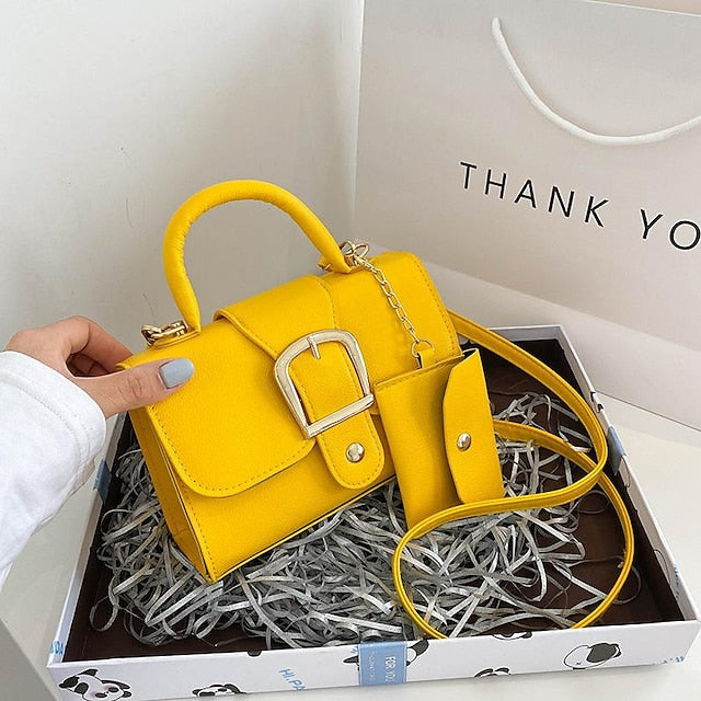 Durable PU Handbag Leather Women's Crossbody Bag Daily FashionChic