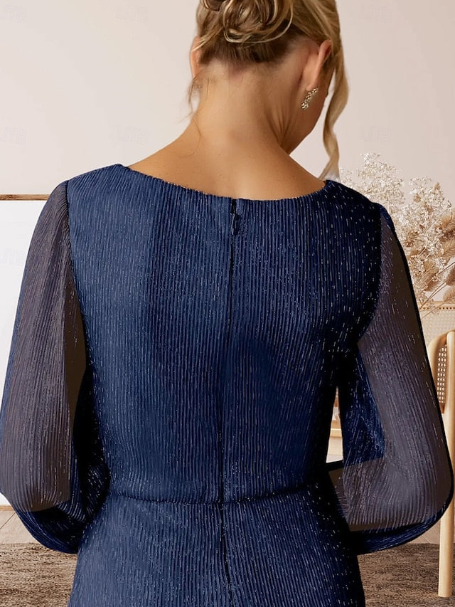 Bride Dress the Elegant Wedding of A-Line Neck Mother Guest V FashionChic