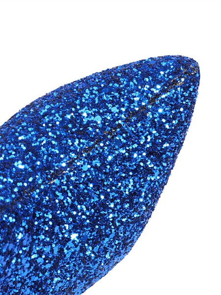 High Ankle Sparkly – Red Glitter Women's Heel Boots FashionChic