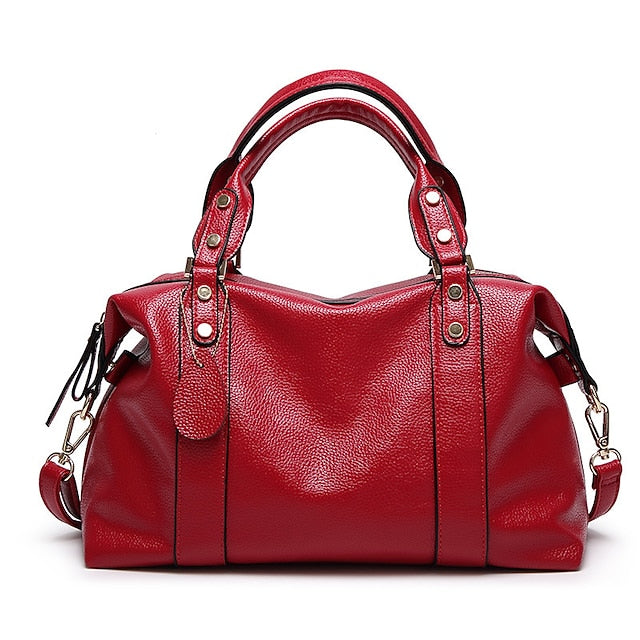Bag PU Women's Shoulder Handbag Crossbody Boston FashionChic