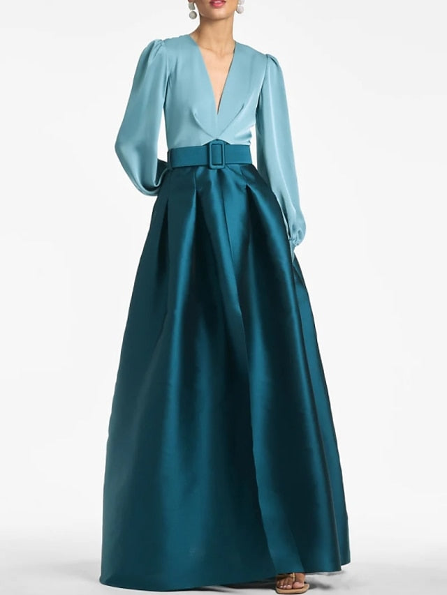 Gown High Guest Floor A-Line Dress Formal Split Wedding Evening FashionChic