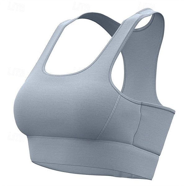 Sports Bra Hollow Mesh Back Sports Bra Fitness Yoga Vest FashionChic