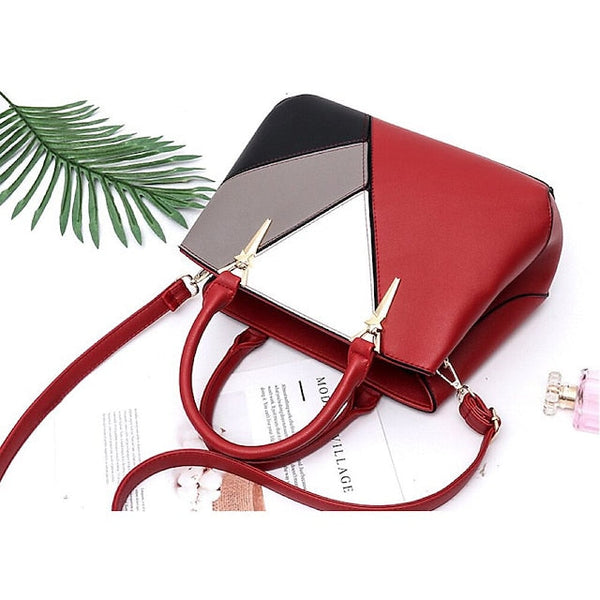 Shoulder Diaper Handbag PU Bag Women's Tote Leather FashionChic