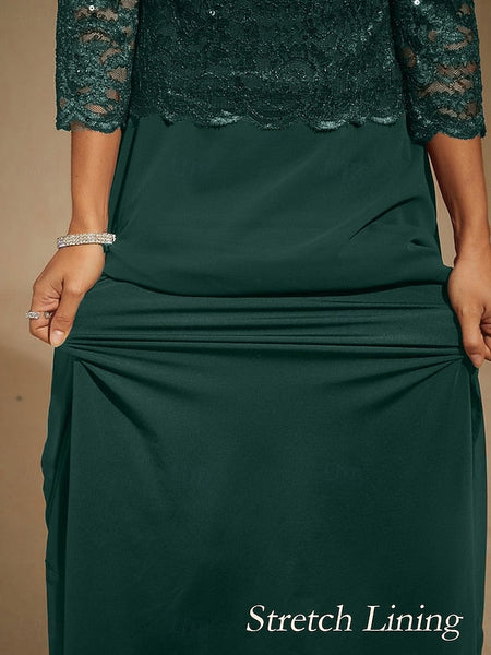 Women's Maxi Dress Chiffon Dress Lace Sequins Embroidered FashionChic