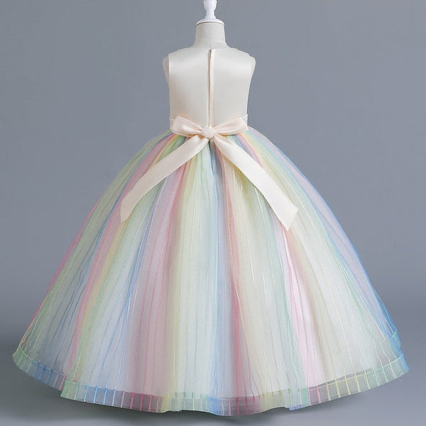 Floral Girls' Party Girl Dress Sleeveless Kids Flower FashionChic