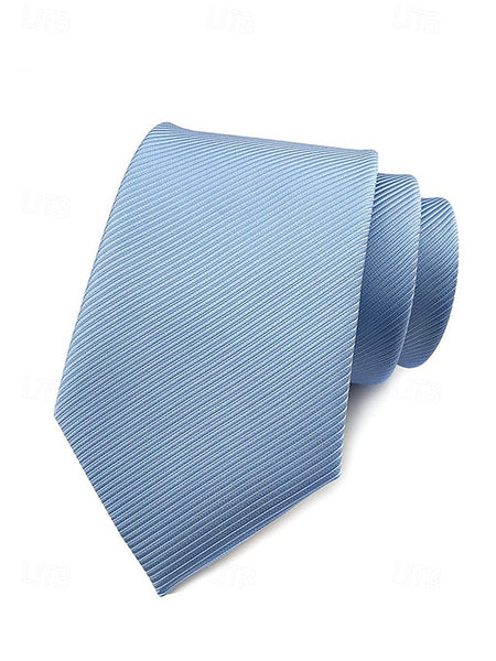 satin striped tie Men's FashionChic