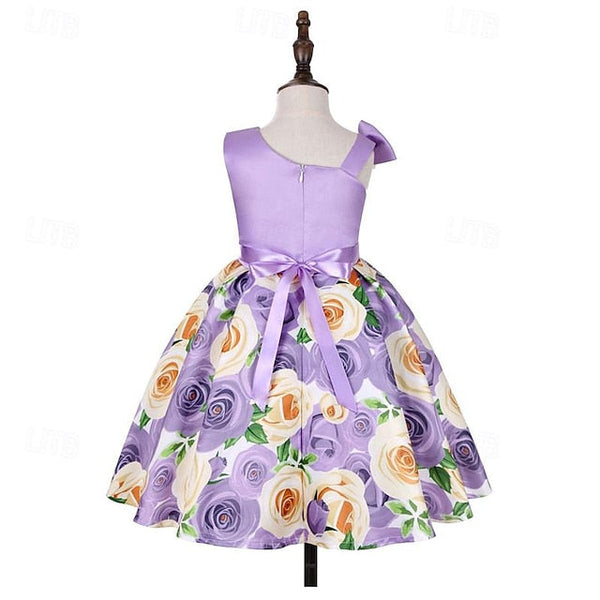 3D Sleeveless Flower Dress Party Girls' Easter Summer FashionChic
