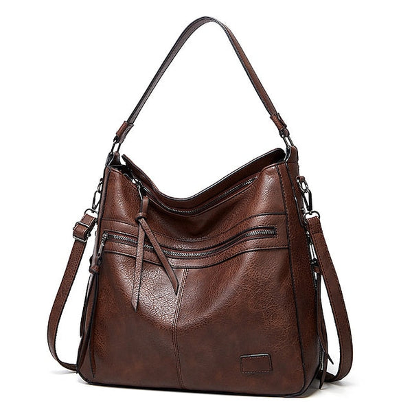 Bag PU Crossbody Women's Leather Shoulder Hobo Tote FashionChic