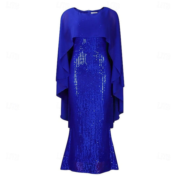 Length Mother Floor of Neck the Dress Elegant Crew Bride FashionChic