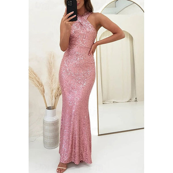 Women's Long Dress Maxi Dress Sequin Dress Cocktail Dress FashionChic