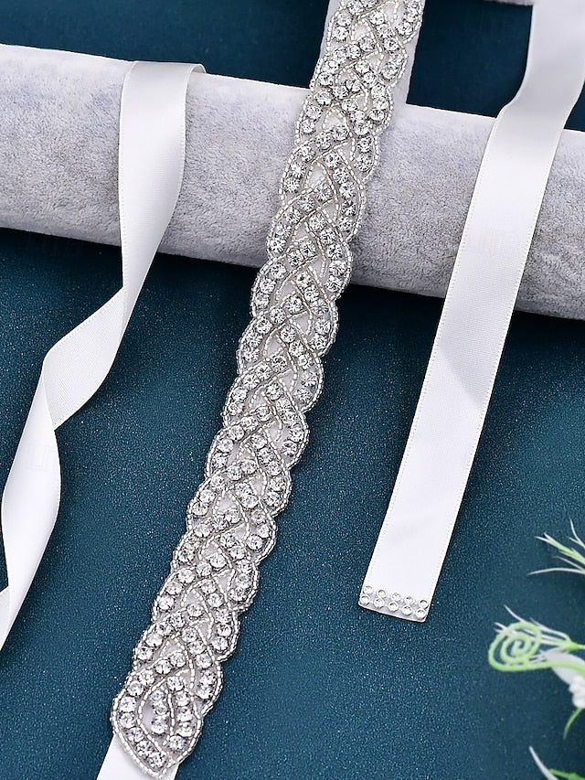 Wedding Waistband Crystal Rhinestone Bridal – Dress Elegant FashionChic