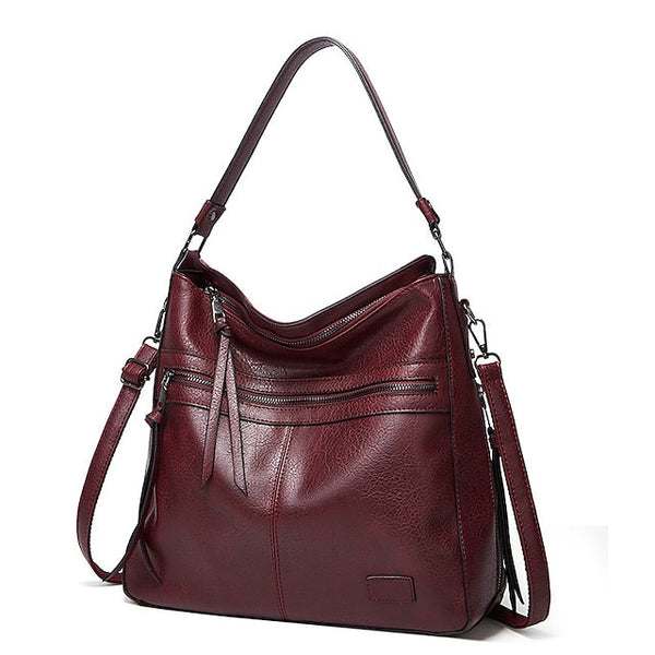 Bag PU Crossbody Women's Leather Shoulder Hobo Tote FashionChic
