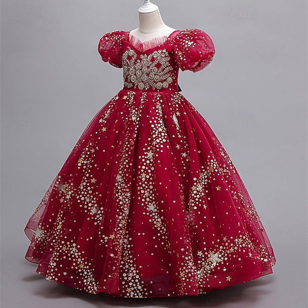 Princess Girls' Girl Kid's Flower Dress FashionChic