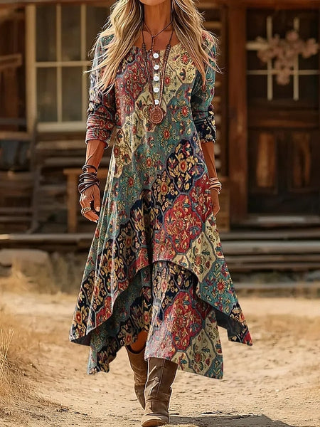 Women's Midi Dress Shift Dress Vacation Casual Boho Daily FashionChic