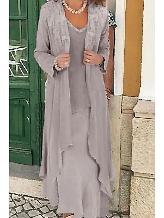 Formal the Two Wedding Beach of Dress Bride Mother Piece A-Line FashionChic