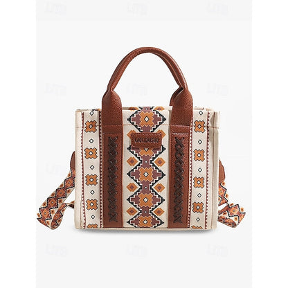 – Ethnic Bag Vintage-Inspired Women's Tote Print Boho FashionChic