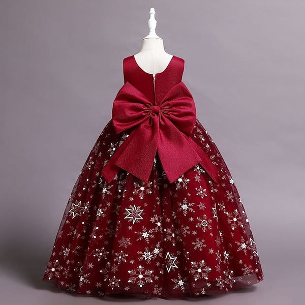 Dress Party Line Flower A Wedding Girls' Kids Little FashionChic