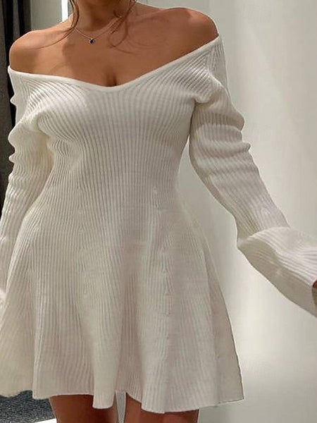 Women's Mini Dress Sweater Dress Bodycon Sheath Dress FashionChic