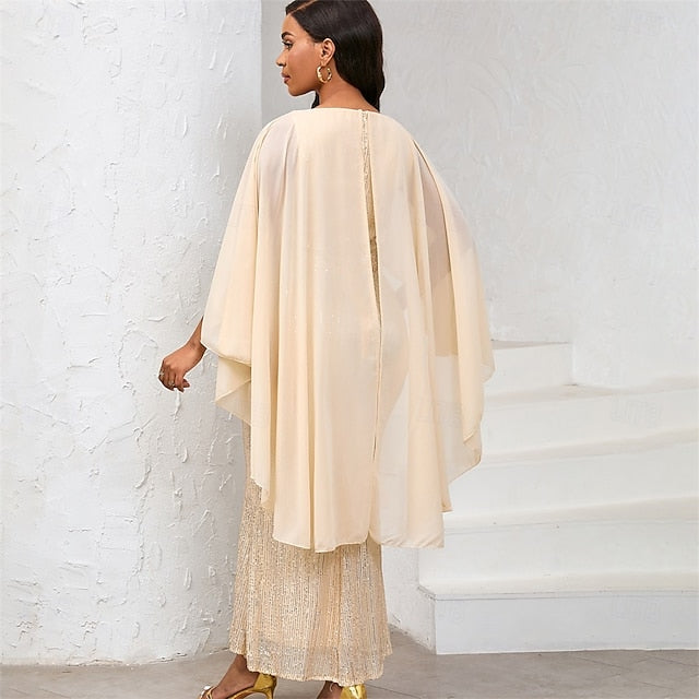 Dress the Crew of Mother Length Elegant Neck Floor Bride FashionChic