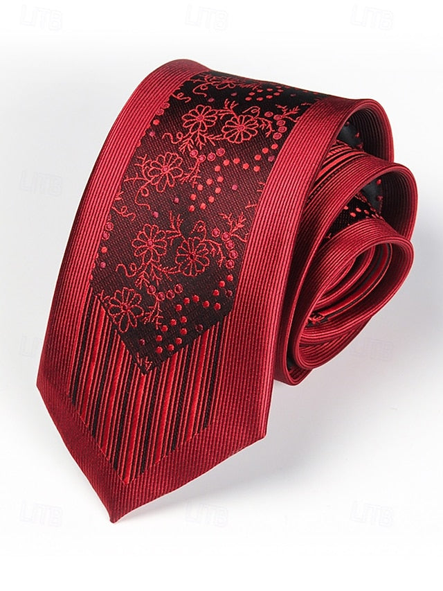 6cm Pattern - Men's Narrow Positioning Tie Stripe FashionChic