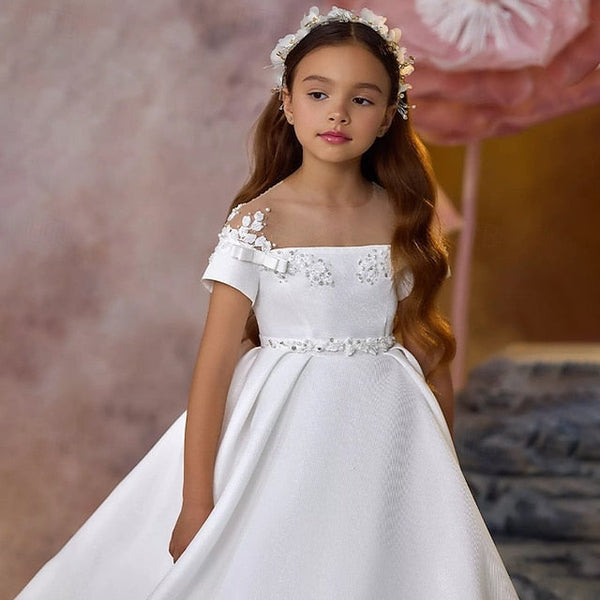 Girls' Communion Party Dress First Girl Flower FashionChic